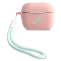 Pouzdro Guess GUACAPLSVSPG AirPods Pro coverpink green Silicone Vintage (GUACAPLSVSPG)