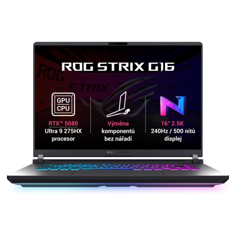 ASUS ROG Strix G16  G615LW-NEBULA007W Notebook, U9-275HX, 16", 2560x1600, 32GB, 1TB, RTX 5080, W