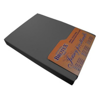 Brotex Jersey prostěradlo tmavě šedé, 90 × 200 cm, jednolůžko