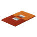 LineaDue CAPRICIO - Koupelnová předložka oranžová Rozměr: 40x50 cm