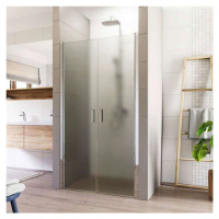 MEREO Sprchové dveře, Lima, dvoukřídlé, lítací, 100x190 cm, chrom ALU, sklo Point CK80532K