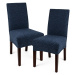 4Home Multielastický potah na židli Comfort Plus modrá, 40 - 50 cm, sada 2 ks