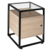 tectake 404682 noční stolek dudley 40x43x60,5cm - Industrial světlé dřevo, dub Sonoma - Industri