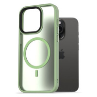 AlzaGuard Matte Case Compatible with MagSafe pro iPhone 15 Pro zelený