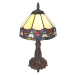 Clayre&Eef Stolní lampa 5LL-6108, styl Tiffany