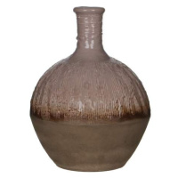 Keramická váza drápaná hnědá 29cm