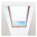 FOA Roleta Plisé na střešní okna, průsvitná, bílá, P 001, bílý profil, š 61 cm, v 93,5 cm