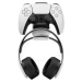 FIXED Závěsný nabíjecí dok pro ovladač DualSense PlayStation 5 s hákem pro sluchátka, černo-bílý