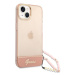 Guess GUHCP14MHGCOHP hard silikonové pouzdro iPhone 14 PLUS 6.7" pink Translucent Pearl Strap