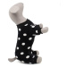 Vsepropejska Dolfi fleecová pyžamo pro psa Barva: Černá, Délka zad (cm): 22, Obvod hrudníku: 34 