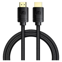 Kabel Baseus High Definition Series HDMI 2.1 cable, 8K 60Hz, 3D, HDR, 48Gbps, 1m (black) (695315