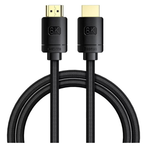 Kabel Baseus High Definition Series HDMI 2.1 cable, 8K 60Hz, 3D, HDR, 48Gbps, 1m (black) (695315