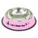 Vsepropejska Empty miska pro psa s tlapkami Barva: Růžová, Rozměr (cm): 19