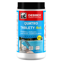 Debbex Bazénová chemie Cranit Quatro tablety 4v1 - dezinfekce, proti řasám a vločkování 1kg