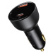 Nabíječka do auta Baseus Superme Car charger, USB, USB-C, 100W (black)