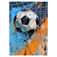 Ilustrace Sport Soccer, Justyna Jaszke, 30 × 40 cm