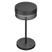 HELL LED stolní lampa Mesh, baterie výška 30 cm, černá
