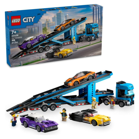 Lego® city 60408 kamion pro přepravu aut se sporťáky