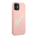 Guess GUHCP12SLSVSPG hard silikonové pouzdro iPhone 12 Mini 5.4" green-pink Silicone Vintage