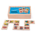 Bigjigs Toys Dřevěné domino dopravní prostředky DOMIN hnědé