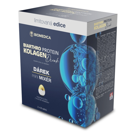 Biomedica Biathro Protein Kolagen Drink 2x30 sáčků + mini mixér