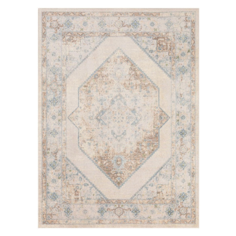 Koberec ASTRA sloní kost / modrý