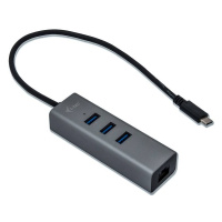 USB Hub i-tec Metal USB-C / 3x USB 3.0 + 1x RJ45 / stříbrná / ZÁNOVNÍ