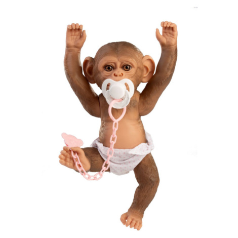 Guca 992 REBORN OPIČKA - miminko s celovinylovým tělem - 32 cm