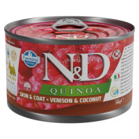 Konzerva N&D Quinoa Dog Skin&Coat Venison 140g