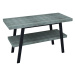 Sapho TWIGA umyvadlový stolek 120x72x50 cm, černá mat/aquamarine
