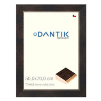 DANTIK rámeček 50 × 70, TOMAS černý velký plexi čiré