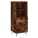 vidaXL Skříň highboard kouřový dub 34,5 x 34 x 180 cm kompozitní dřevo