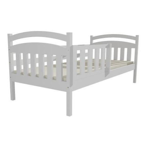 Bílá dětská postel DP 001, 90x200 cm, bez ÚP FOR LIVING