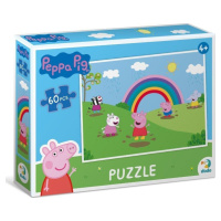 Puzzle Prasátko Peppa: Duhové radovánky 60 dílků