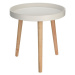 Přístavný stolek IMRICH bílá/přírodní