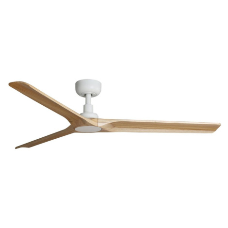 FARO 33810 HEYWOOD L stropní ventilátor, bílá/světlé dřevo s DC motorem - FARO