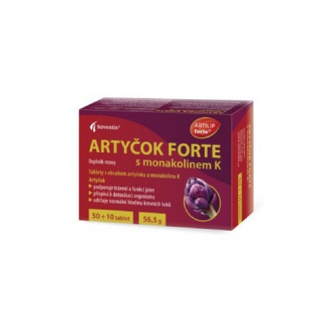 Artyčok Forte s monakolinem K tbl.50+10 Noventis