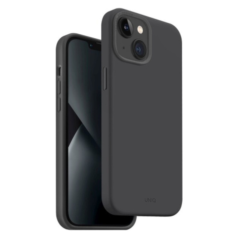 UNIQ Lino MagClick silikonový kryt iPhone 14 šedý
