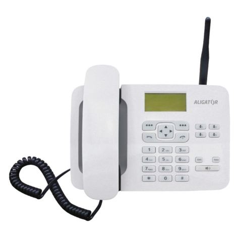 ALIGATOR T100 stolní GSM telefon bílý