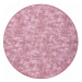 Koberec kruh SOLID pudrově růžový 60 BETON