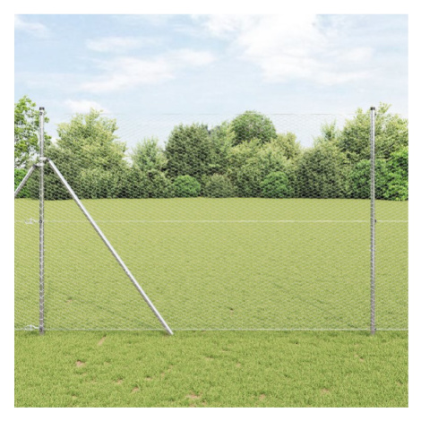 vidaXL Hexagonální oplocení Stříbrná 1.6 x 100 m Pozinkovaná ocel