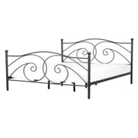 BELIANI postel s rámem DINARD 180 × 200 cm, kovová, černá