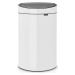 Bílý dotykový ocelový odpadkový koš 40 l Touch Bin – Brabantia