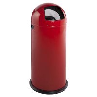 VAR Odpadkový koš s funkcí Push, objem 52 l, výška 890 mm, ohnivě červená