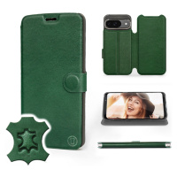 Pouzdro Mobiwear pro Google Pixel 9 – Green Leather