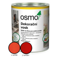 Vosk dekorační Osmo 3104 intenzivní červený RAL 3000 0,375 l