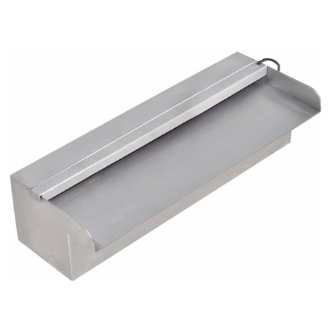 vidaXL Obdélníková bazénová fontána s LED nerezová ocel 30 cm