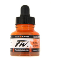 Umělecká akrylová tuš Daler Rowney 29,5 ml - Flame Orange