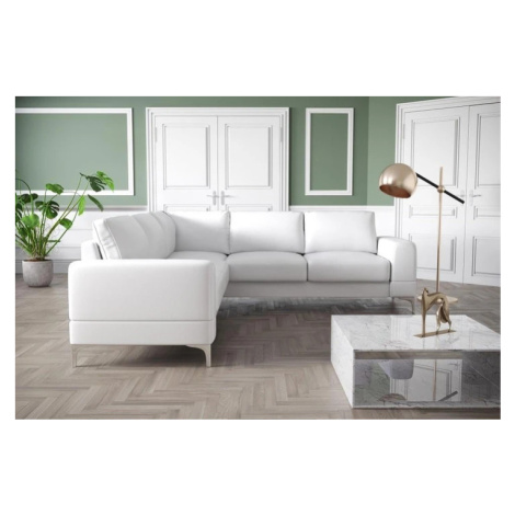 SANSA MAX moderní rozkládací rohová sedačka s úložným prostorem v pravé kůži