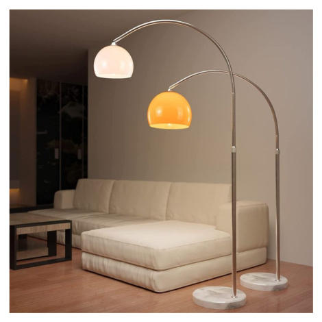 88966 Jago Stojací oblouková lampa bílá, 145 - 220 cm